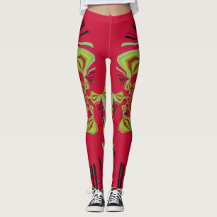Leggings Design élégant citron rouge design motif