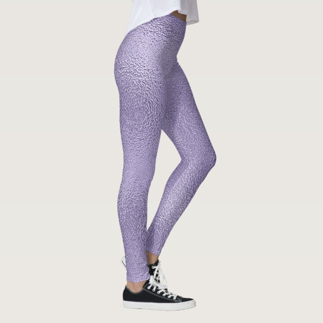 Leggings Design en verre violet brillant (Droite)