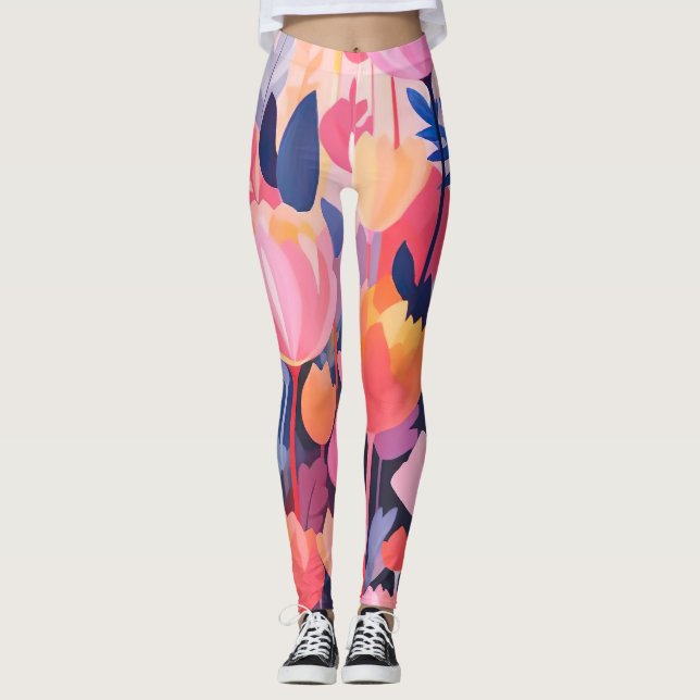 Leggings design floral (Devant)
