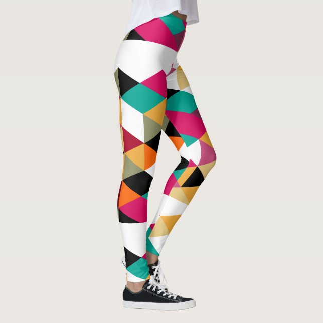 Leggings Design géométrique coloré moderne (Droite)