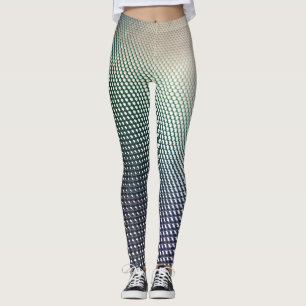 Leggings Design géométrique dégradé noir et bleu