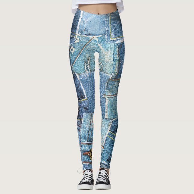 Leggings Design motif Denim (Devant)