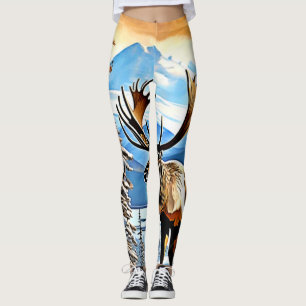 Leggings Design Winter Elk Majesty