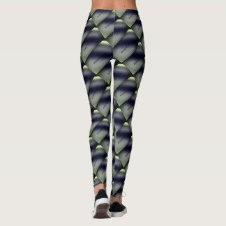 Leggings Dessin abstrait MODERNE en noir gris clair