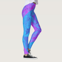 Dessin abstrait MODERNE rose-bleu-clair