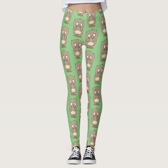Leggings Dessin d'adorable hamster (Devant)