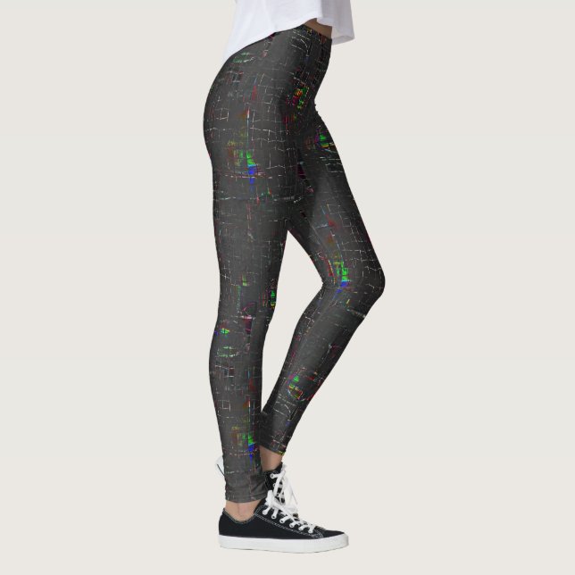Leggings Dessin de couleur rustique dans l'obscurité noctur (Droite)