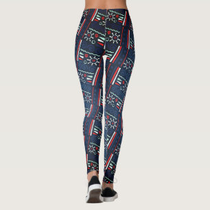 Leggings Dessins de Bohême Tribal Cool Motif coloré