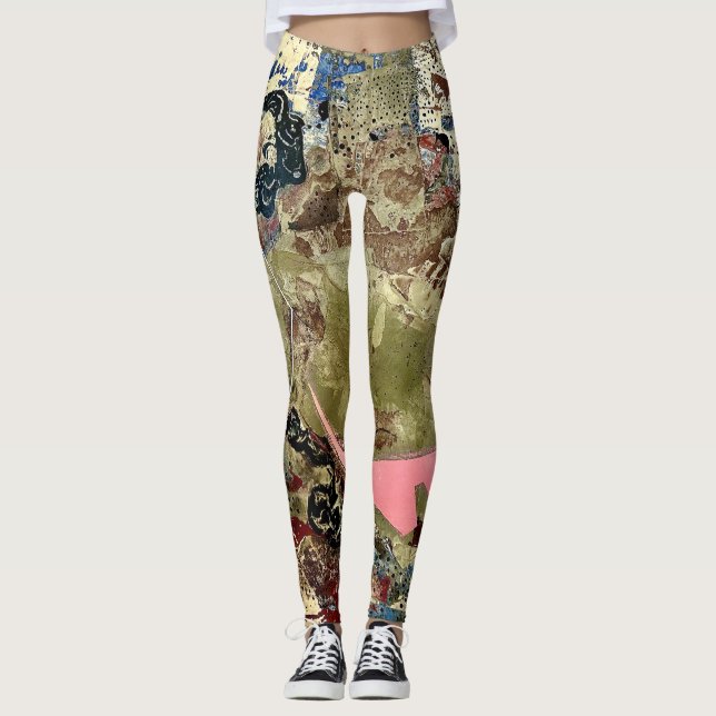 Leggings dessins réalisés à partir de peintures d'artistes (Devant)