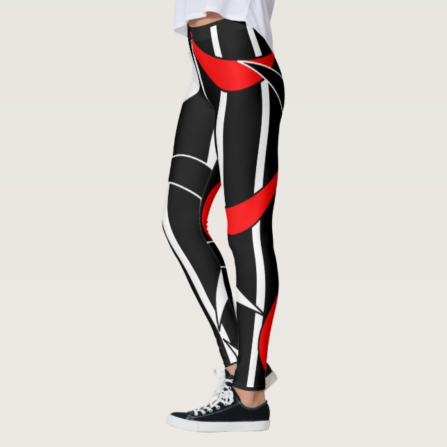 Leggings Détails rouges et blancs (Gauche)
