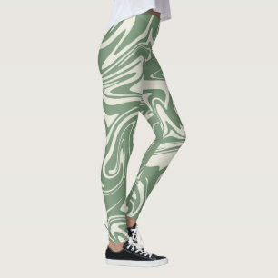 Leggings Déversement - Vert