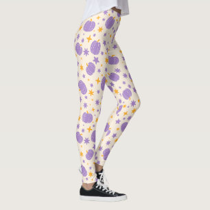 Leggings d'Halloween à la crème avec de mignons Ci