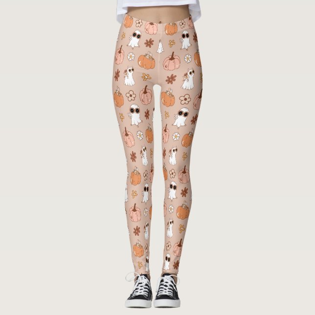 Leggings d'Halloween Super rétro (Devant)