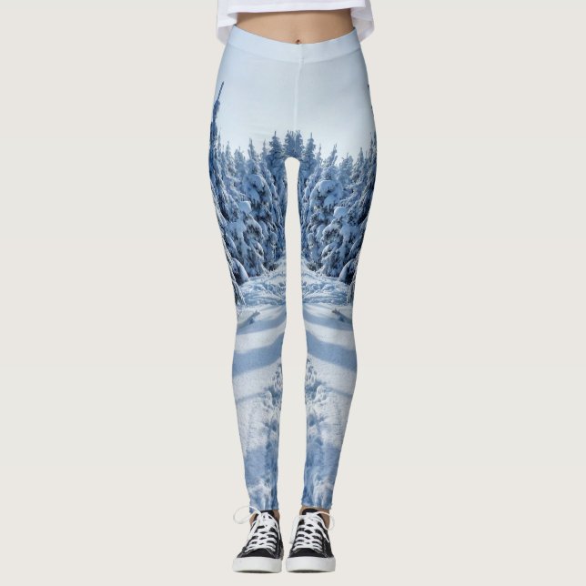 Leggings d'hiver de marque blanche personnalisée (Devant)