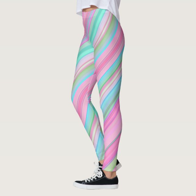 Leggings Diagonale colorée (Gauche)