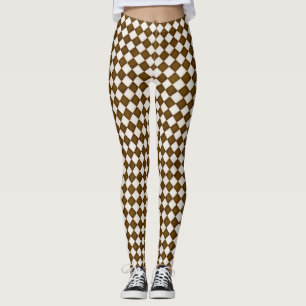 Leggings Diamants blancs Brown et anciens