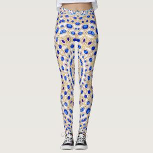 Leggings Diamants bleus
