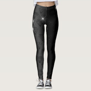 Leggings Diamants noirs