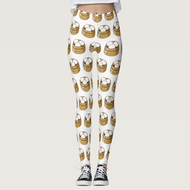 Leggings Dim sum dessin animé (Devant)