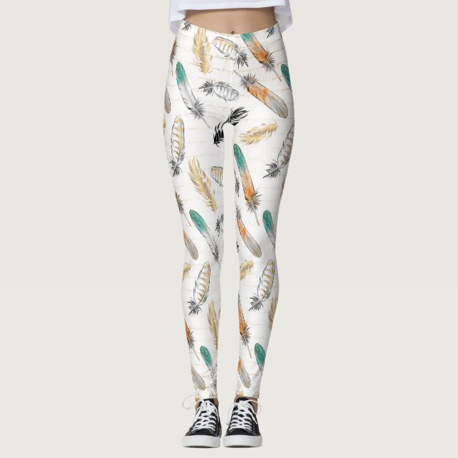 Leggings d'impression amérindienne (Devant)