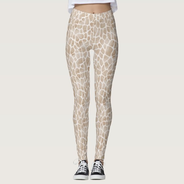 Leggings d'impression de girafe (Devant)