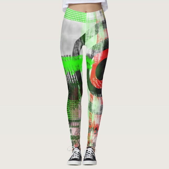 Leggings d'impression industrielle (Devant)