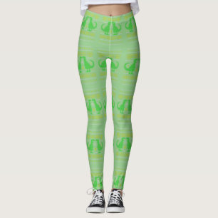 Leggings dinosaure vert hanoukka laide