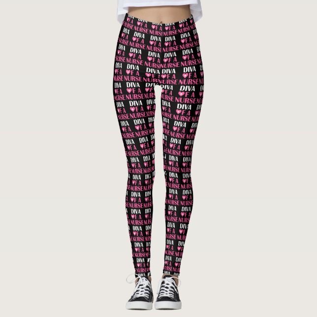LEGGINGS "DIVA D'UNE INFIRMIÈRE" (Devant)