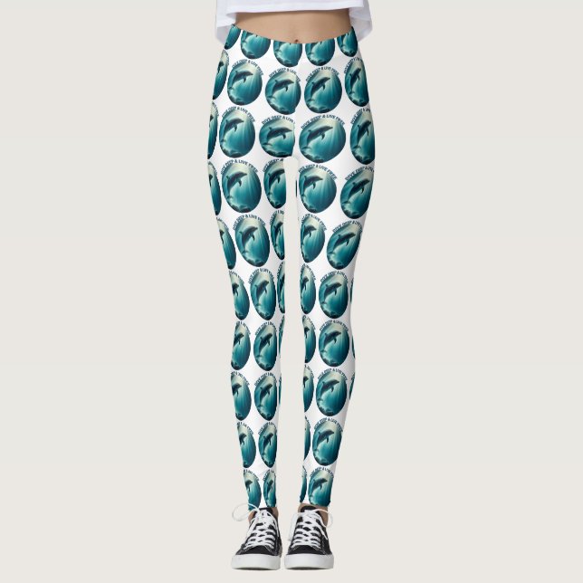 Leggings Dive Deep Live Dolphin gratuit (Devant)