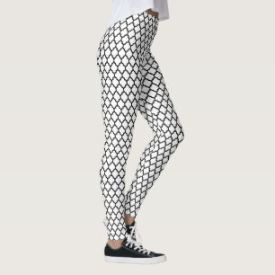 Leggings do-it-yourself BG Marocain Quatrefoil #5 Noir