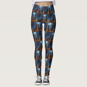 Leggings Doberman Halloween Éffrayant