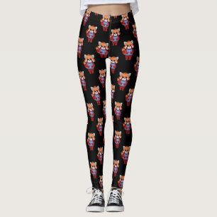 Leggings Doigts rouges Panda Shy