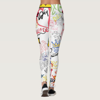 Leggings Dolce Gabbana Nouvelle saison Design de typographi