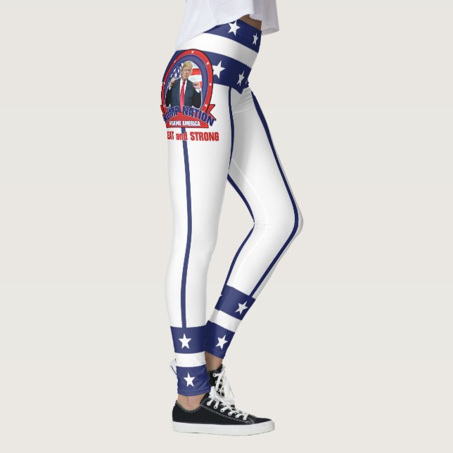 Leggings Donald Trump - RENDANT L'AMÉRIQUE GRAND et FORT v2 (Droite)