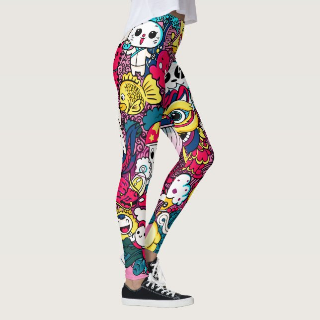 Leggings Doodart japonais (Droite)
