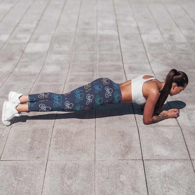 Leggings Doodle Bicycle (Créateur téléchargé)