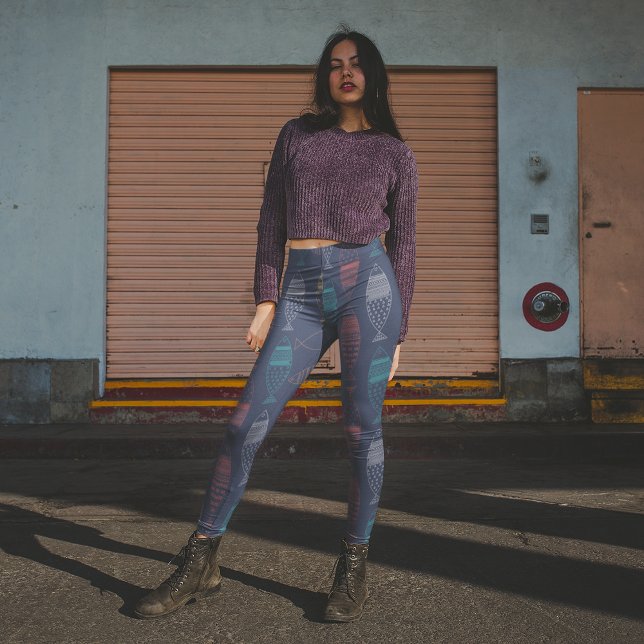 Leggings Doodle de poisson (Créateur téléchargé)