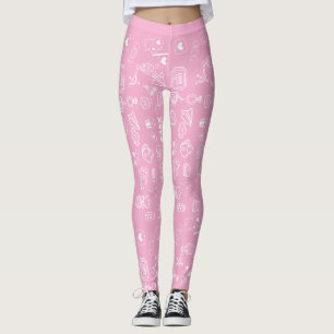 Leggings Doodle romantique