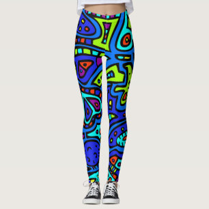 Leggings Doodle spatial #1