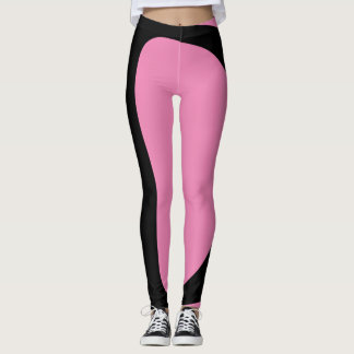 Leggings dossier rose et noir