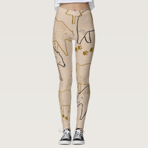 Leggings d'ours en beige