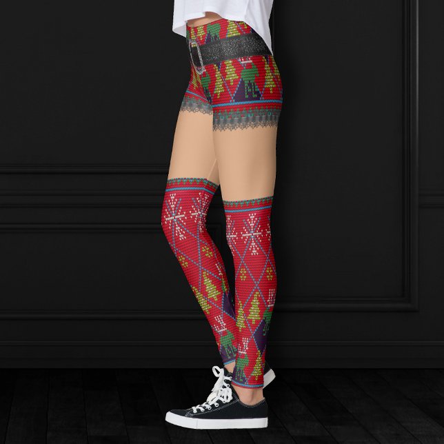 Leggings Doux moche à jupe courte haute | Peau moyenne (Créateur téléchargé)
