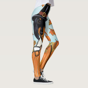 Leggings Doxie Thanksgiving