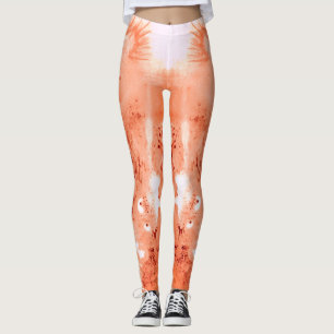 Leggings Dragon de corail/rouille