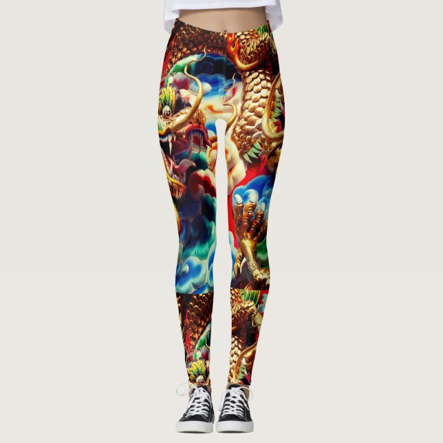 Leggings Dragon thaïlandais (Devant)
