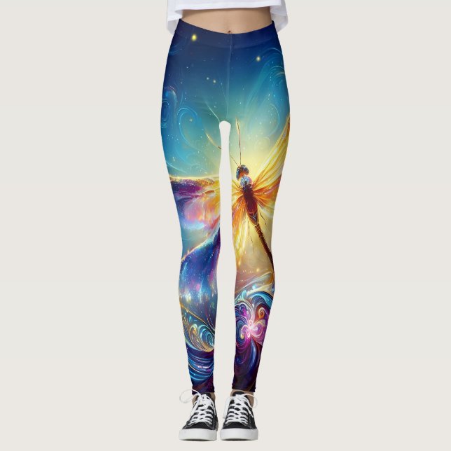 Leggings Dragonfly de nuit couleur Shimmer (Devant)