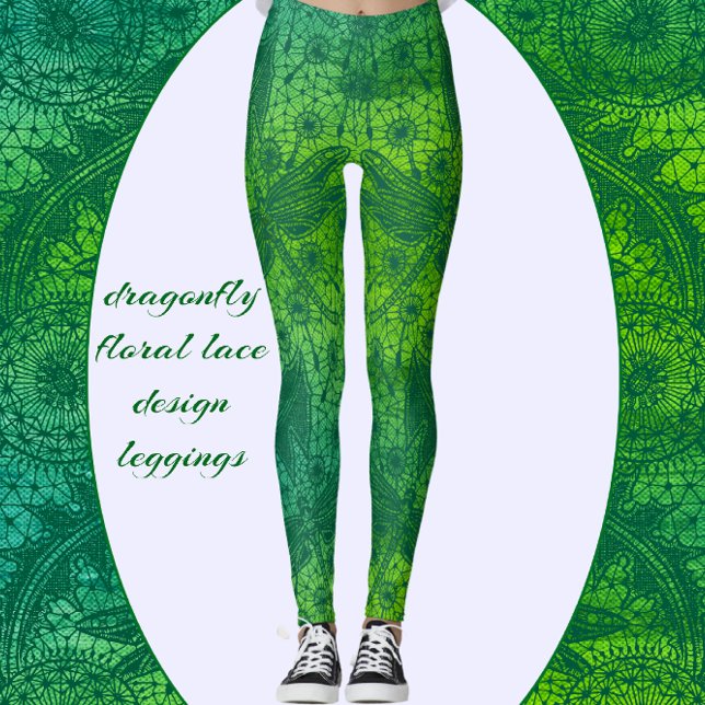 Leggings Dragonfly Wancy Floral Dream (Créateur téléchargé)