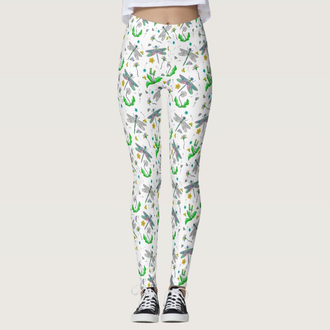 Leggings Dragonlies et Dandelions (Devant)