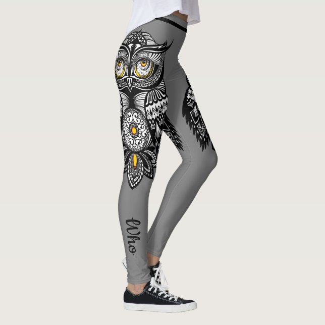 Leggings Dramatique Spirit Owl Hoot qui personnalise les fe (Droite)