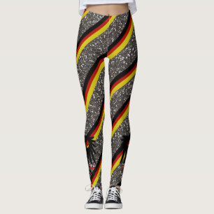 Leggings Drapeau à rayures allemand